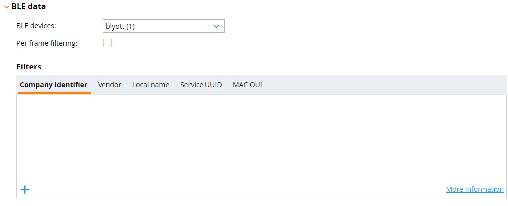ArubaOS IoT transport profile configuration BLE data Blyott