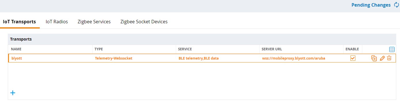 ArubaOS IoT Configuration finish